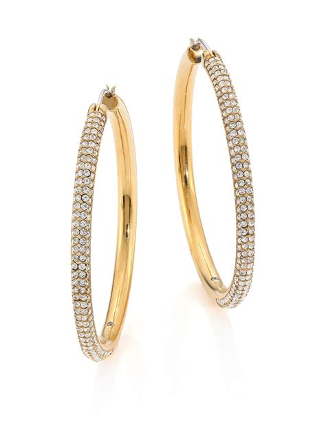 michael kors gold hoop earrings for women|9ct gold hoop earrings sale.